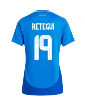 Italia Mateo Retegui #19 Maglia Gara Casa Repliche Europei 2024 Donna